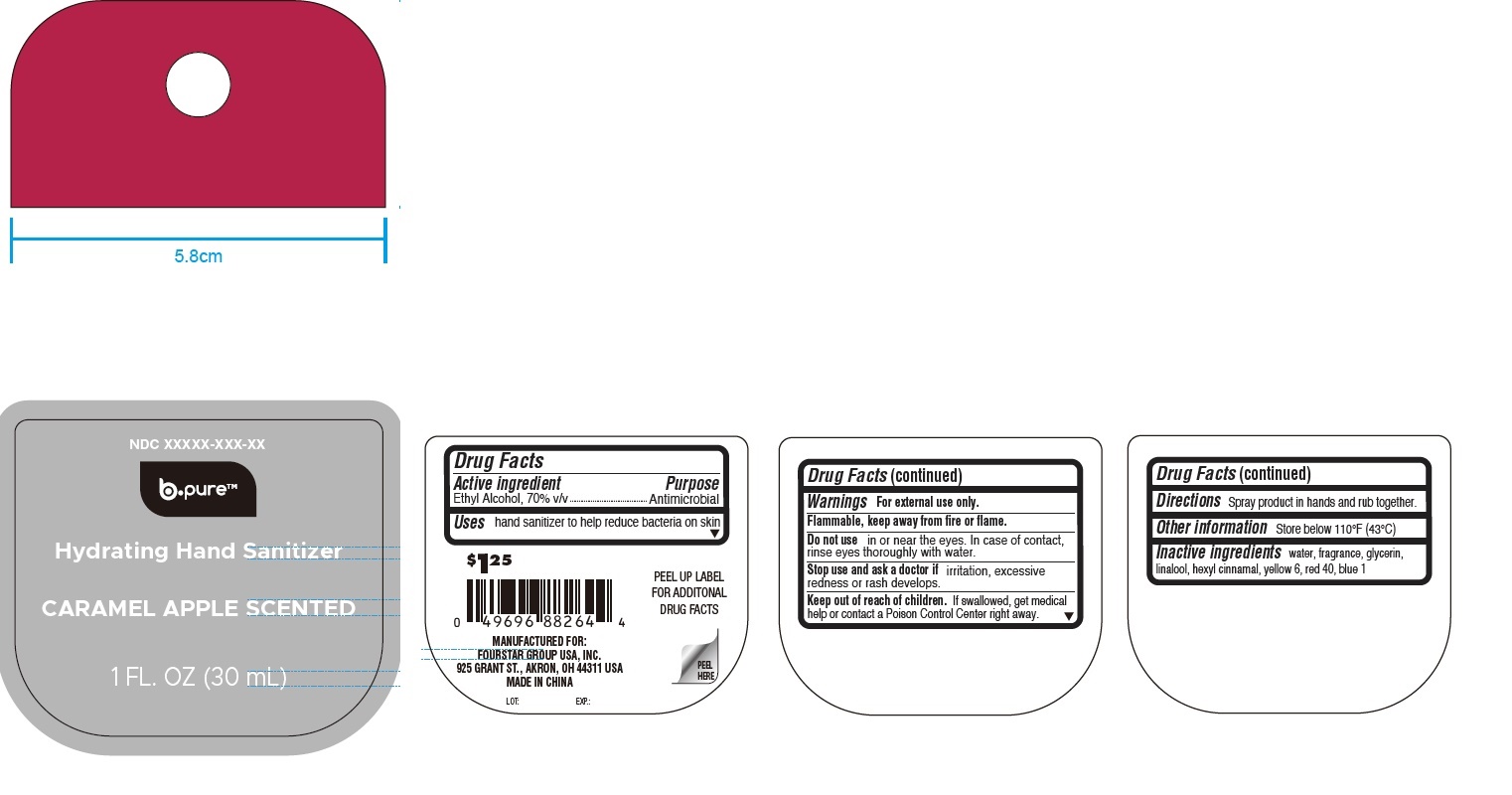 Pill image for B.pure Hydrating Hand Sanitizer, Caramel Apple Scented