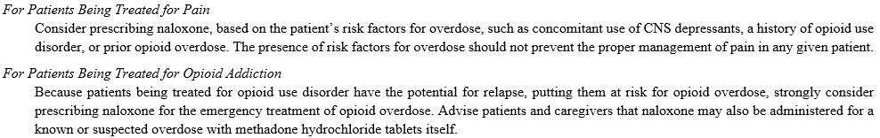 Pill image for These Highlights Do Not Include All The Information Needed To Use Methadone Hydrochloride Tablets Safely And Effectively. See Full Prescribing Information For Methadone Hydrochloride Tablets.