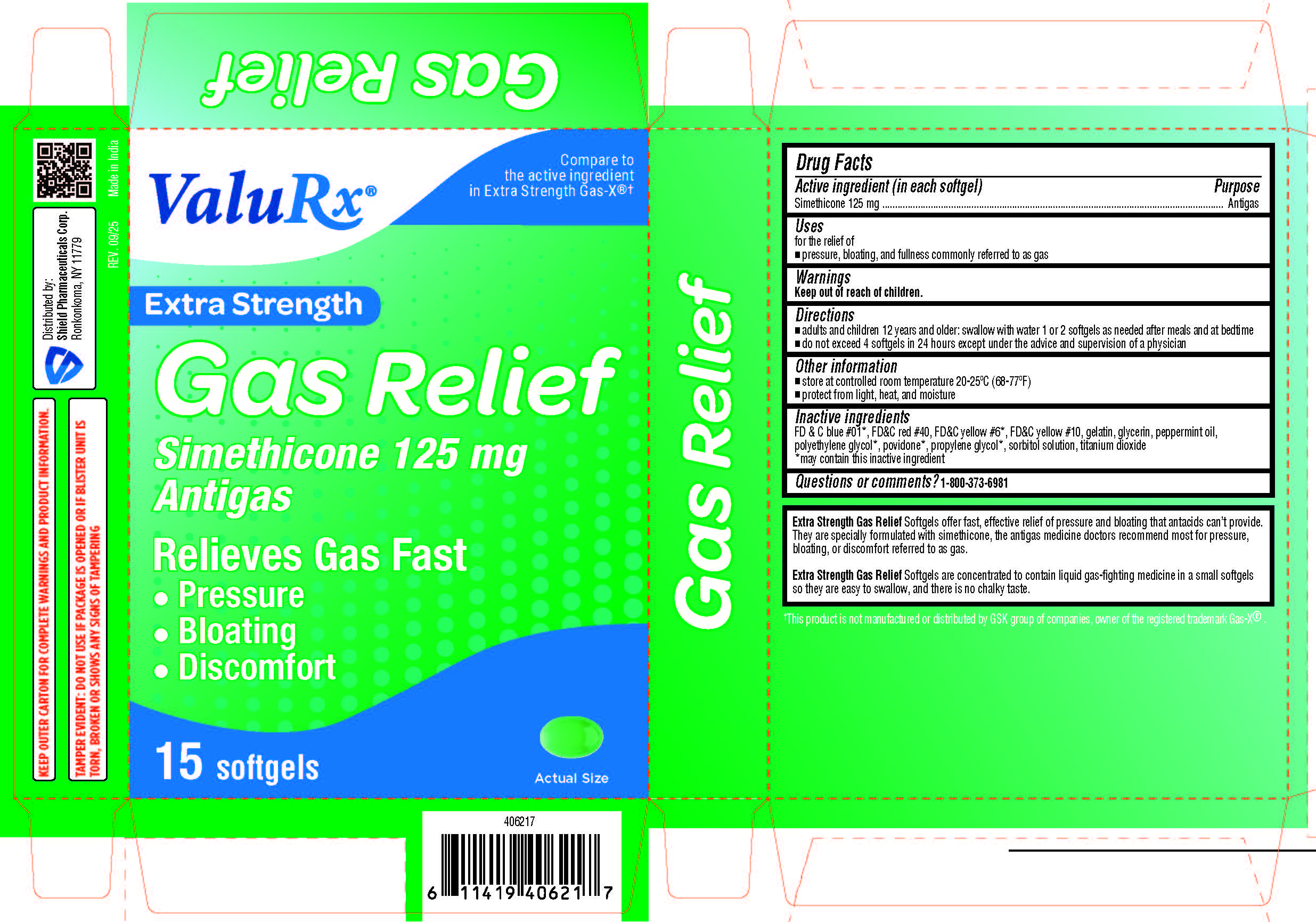 Pill image for Extra Strength Gas Relief
