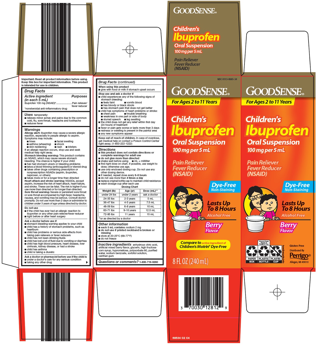 Pill image for Perrigo Children’s Ibuprofen Oral Suspension Drug Facts