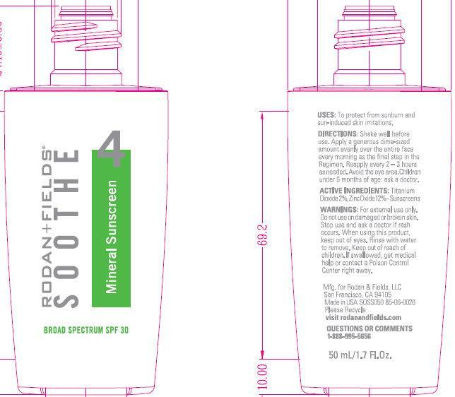 Pill image for Rodan + Fields Soothe 4 Mineral Sunscreen Broad Spectrum Spf 30