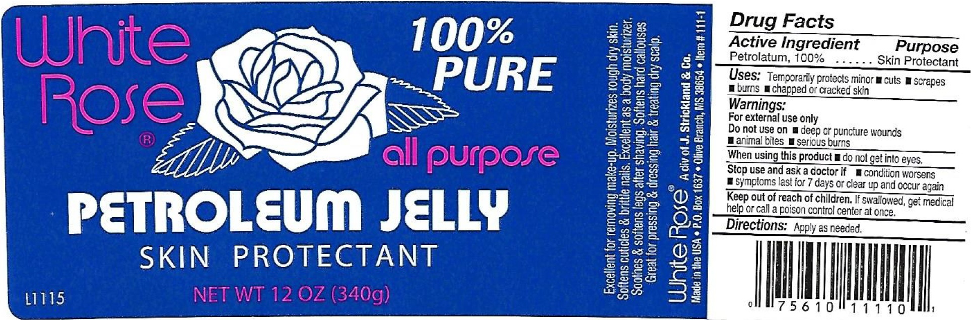 Pill image for White Rose Petroleum Jelly