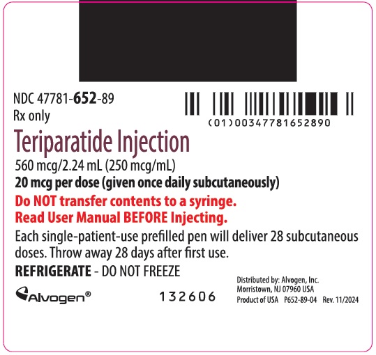 Pill image for These Highlights Do Not Include All The Information Needed To Use Teriparatide Injection Safely And Effectively. See Full Prescribing Information For Teriparatide Injection.