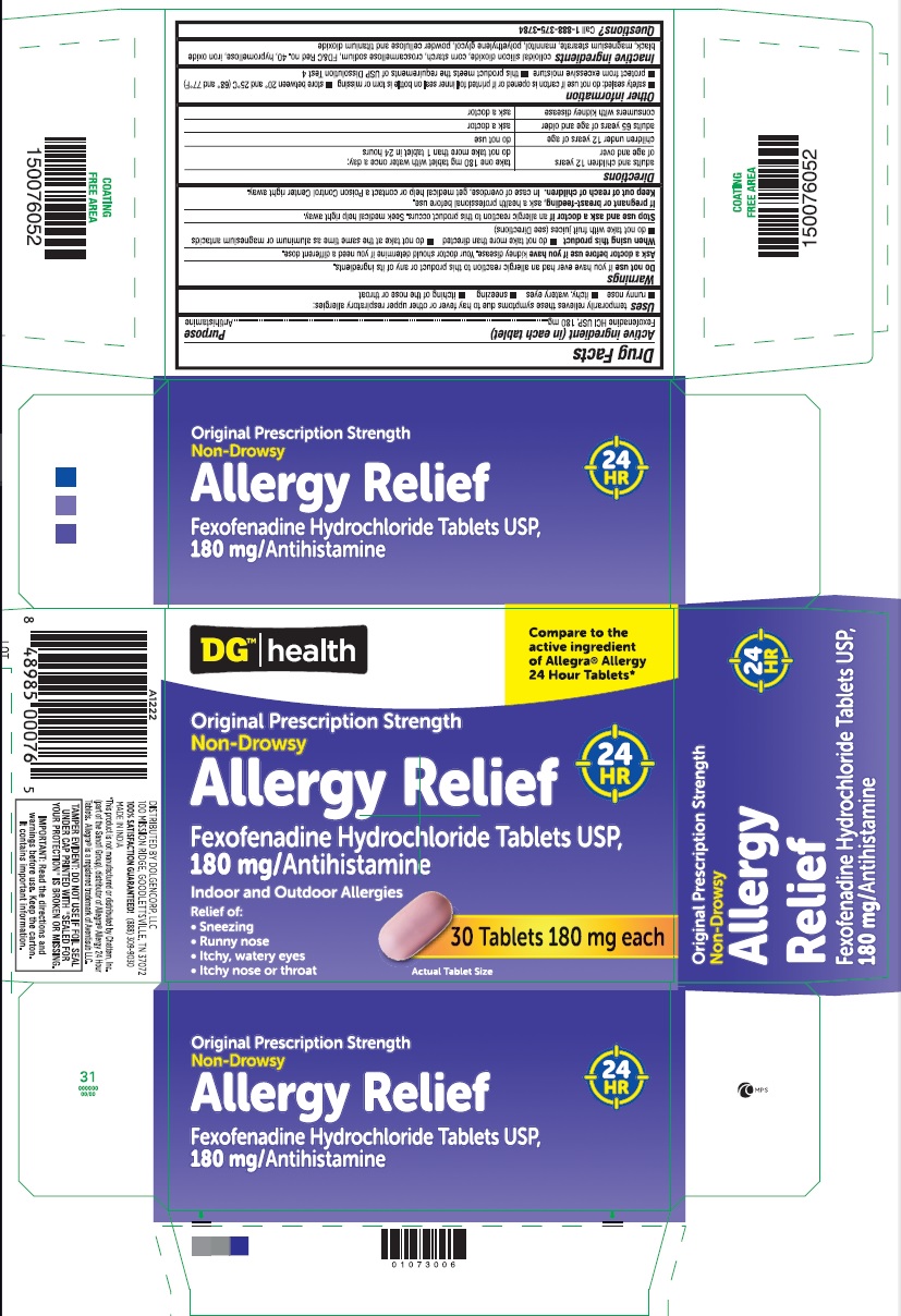 Pill image for Fexofenadine Hcl 180mg Tablets Usp