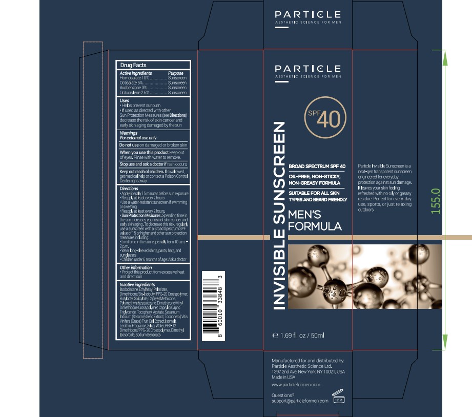 Pill image for Particle For Men Invisible Sunscreen Spf 40