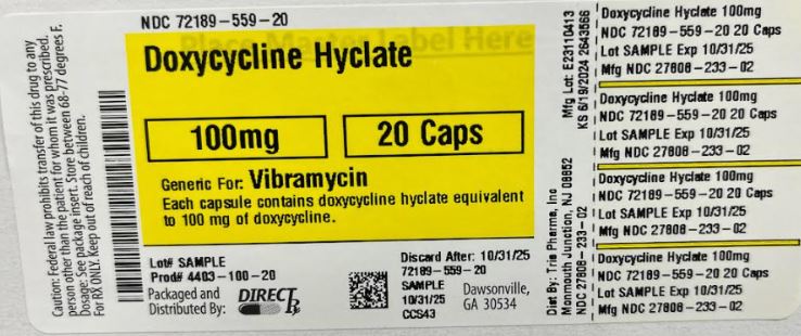 Pill image for Doxycycline Hyclate