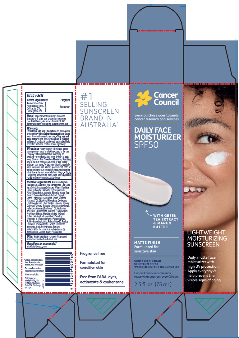 Pill image for Cancer Council Daily Face Moisturizer Spf50