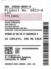 Pill image for Tylenol Extra Strength