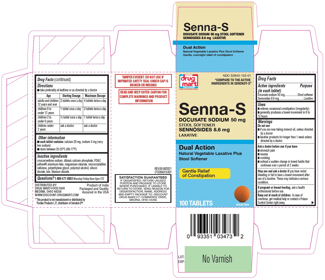 Pill image for Drug Mart Vegetable Laxative + Stool Softener