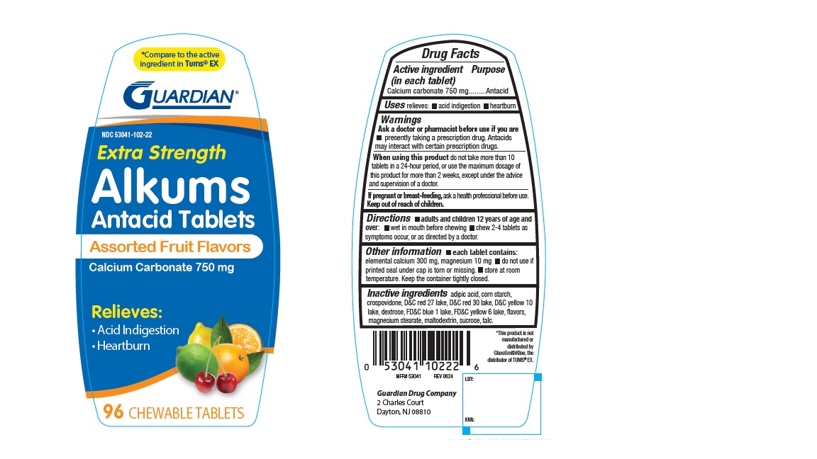 Pill image for Gdc Extra Strength Alkums Antacid 127af