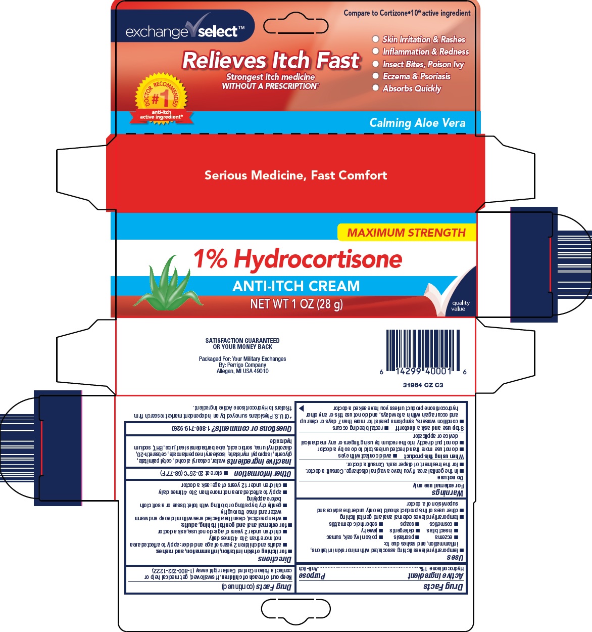 Pill image for Perrigo Company 1% Hydrocortisone Drug Facts