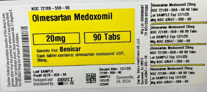 Pill image for Olmesartan Medoxomil