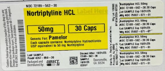 Pill image for Nortriptyline Hcl