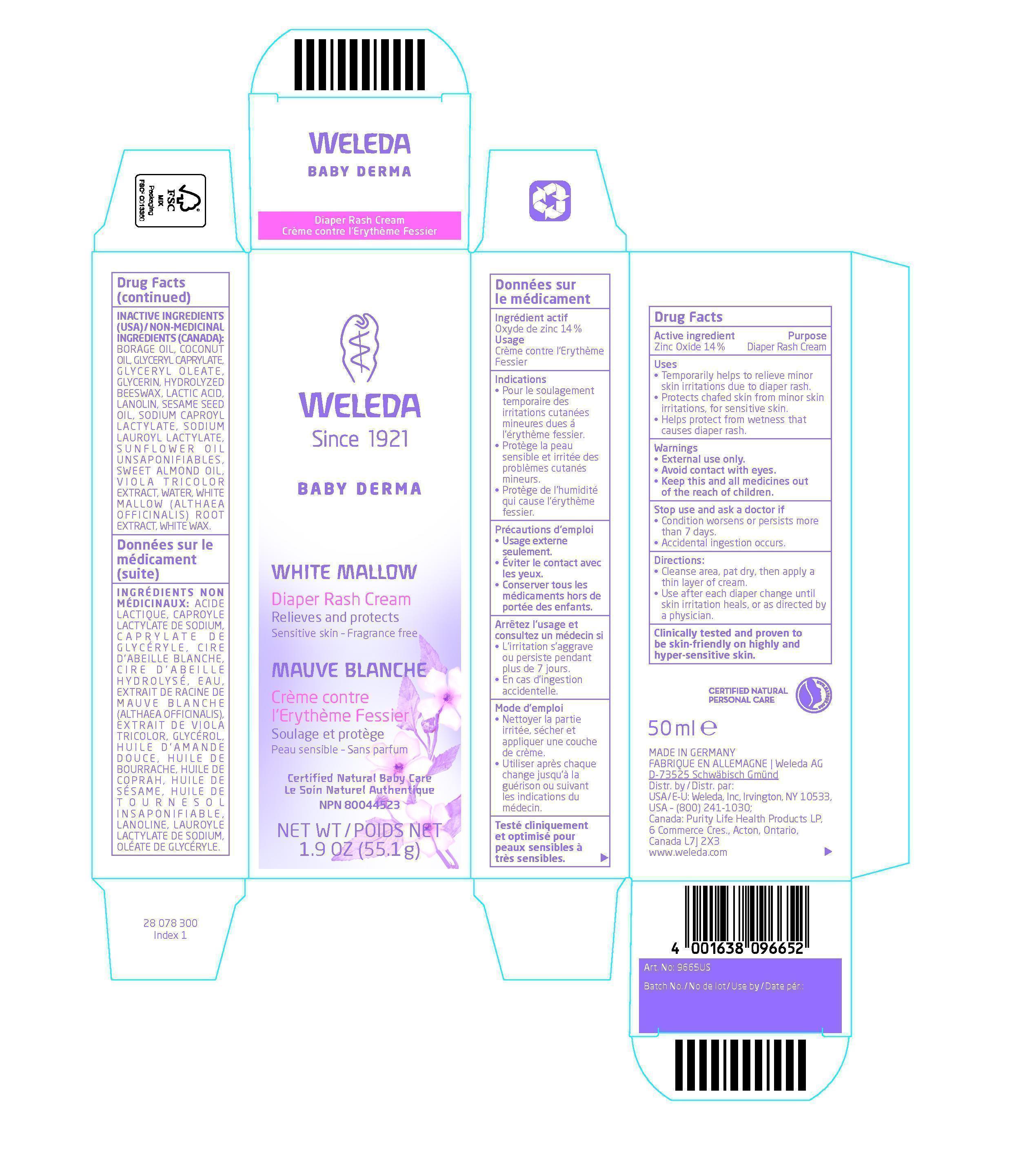 Pill image for White Mallow diaper Rash Cream