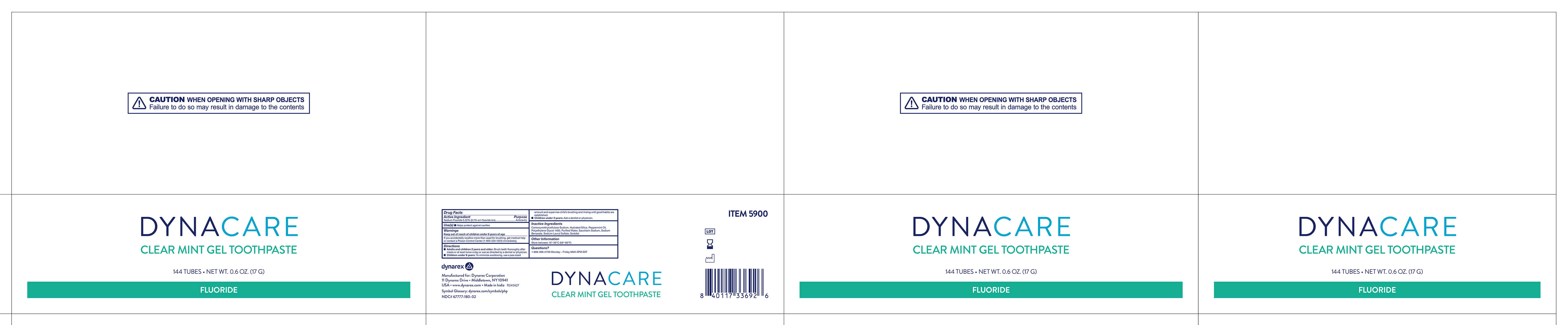 Pill image for 5900 Clear Mint, Gel Toothpaste, 0.6oz.