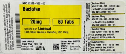Pill image for Baclofen