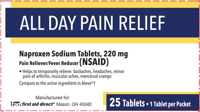 Pill image for First Aid Direct All Day Pain Relief