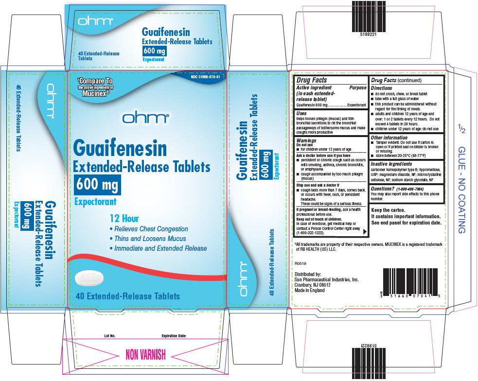 Pill image for Guaifenesin Extended-release Tablets, 600 Mg