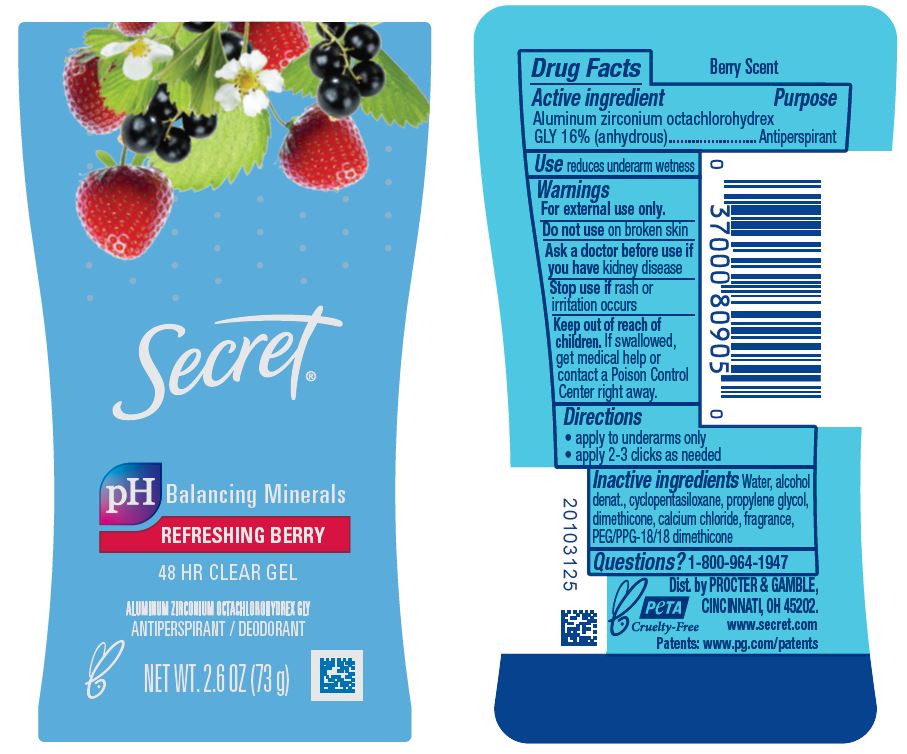 Pill image for Secret Refreshing Berry Clear Gel