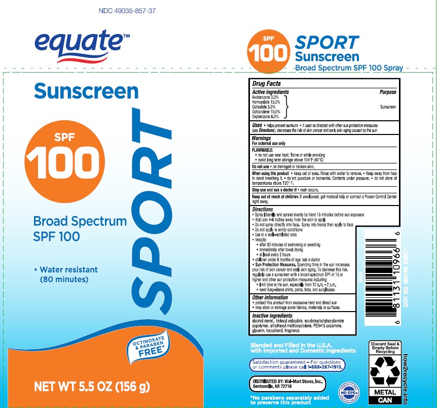 Pill image for Equate Sunscreen Spf100 Sport Broad Spectrum Spray