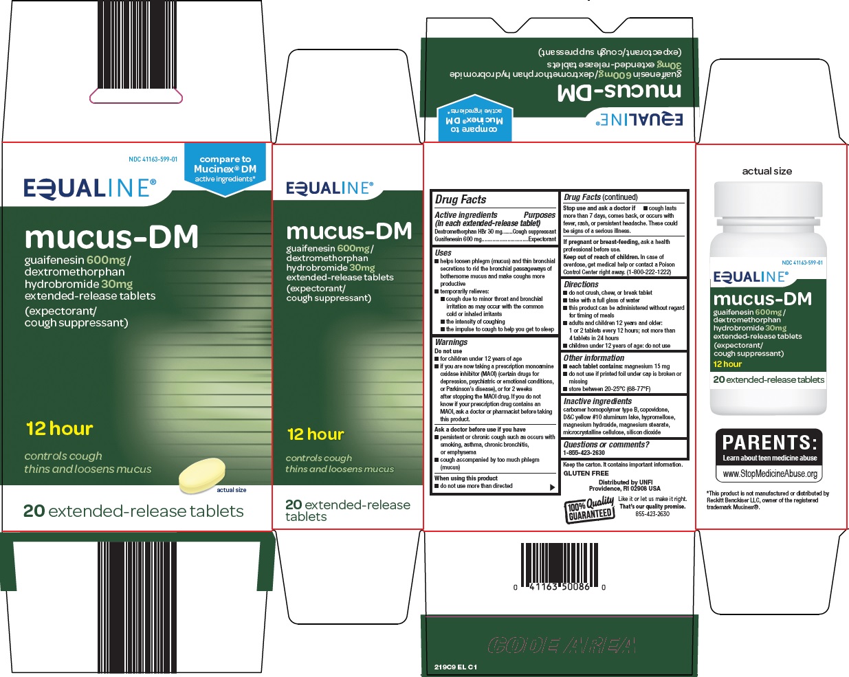 Pill image for Supervalu Inc. Mucus-dm Drug Facts