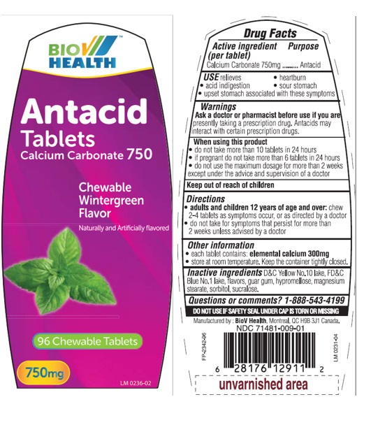 Pill image for Bio V Antacid Wintergreen Flavor