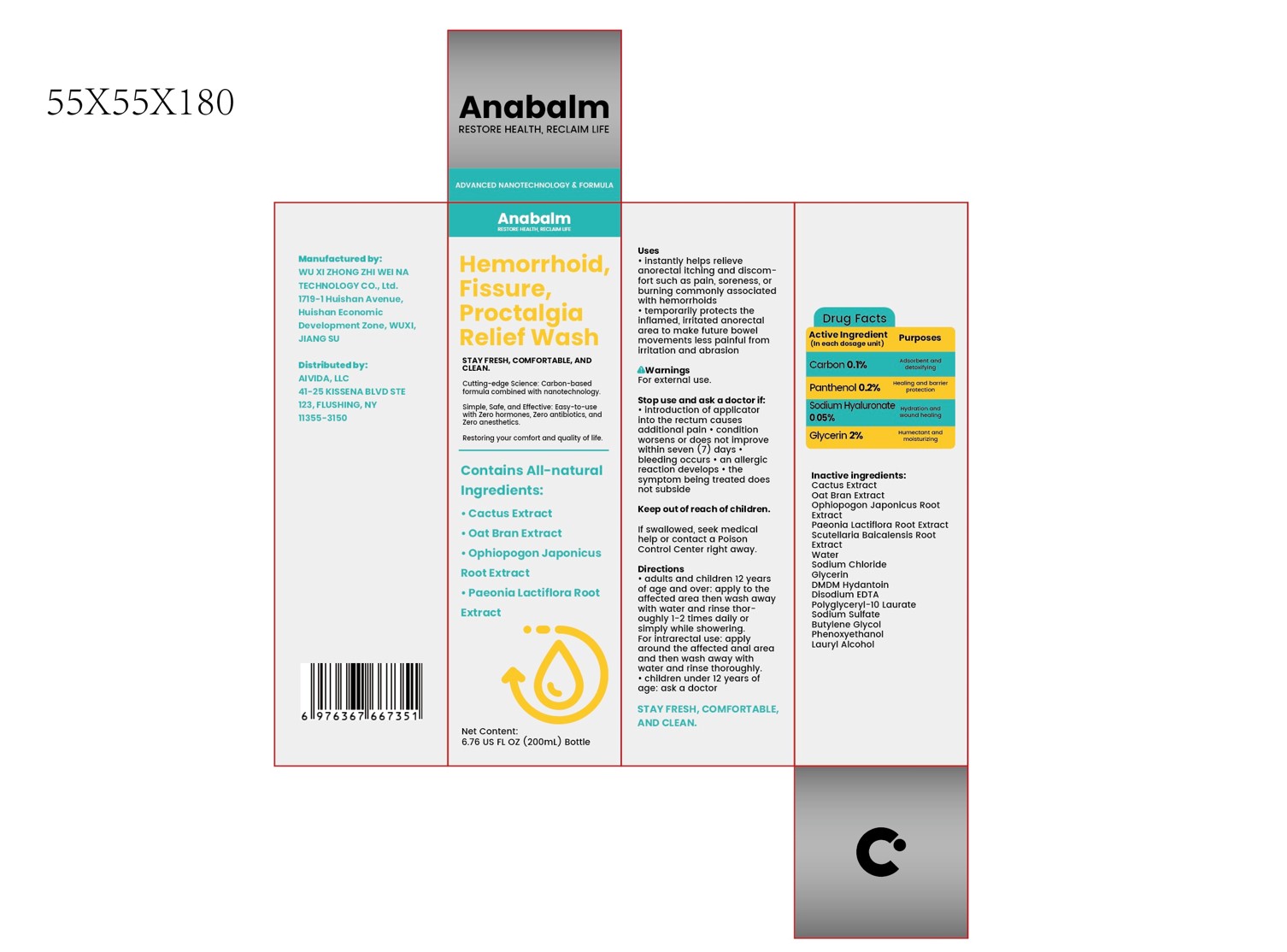 Pill image for 84533-002 Hemorrhoid, Fissure, Proctalgia Relief Wash