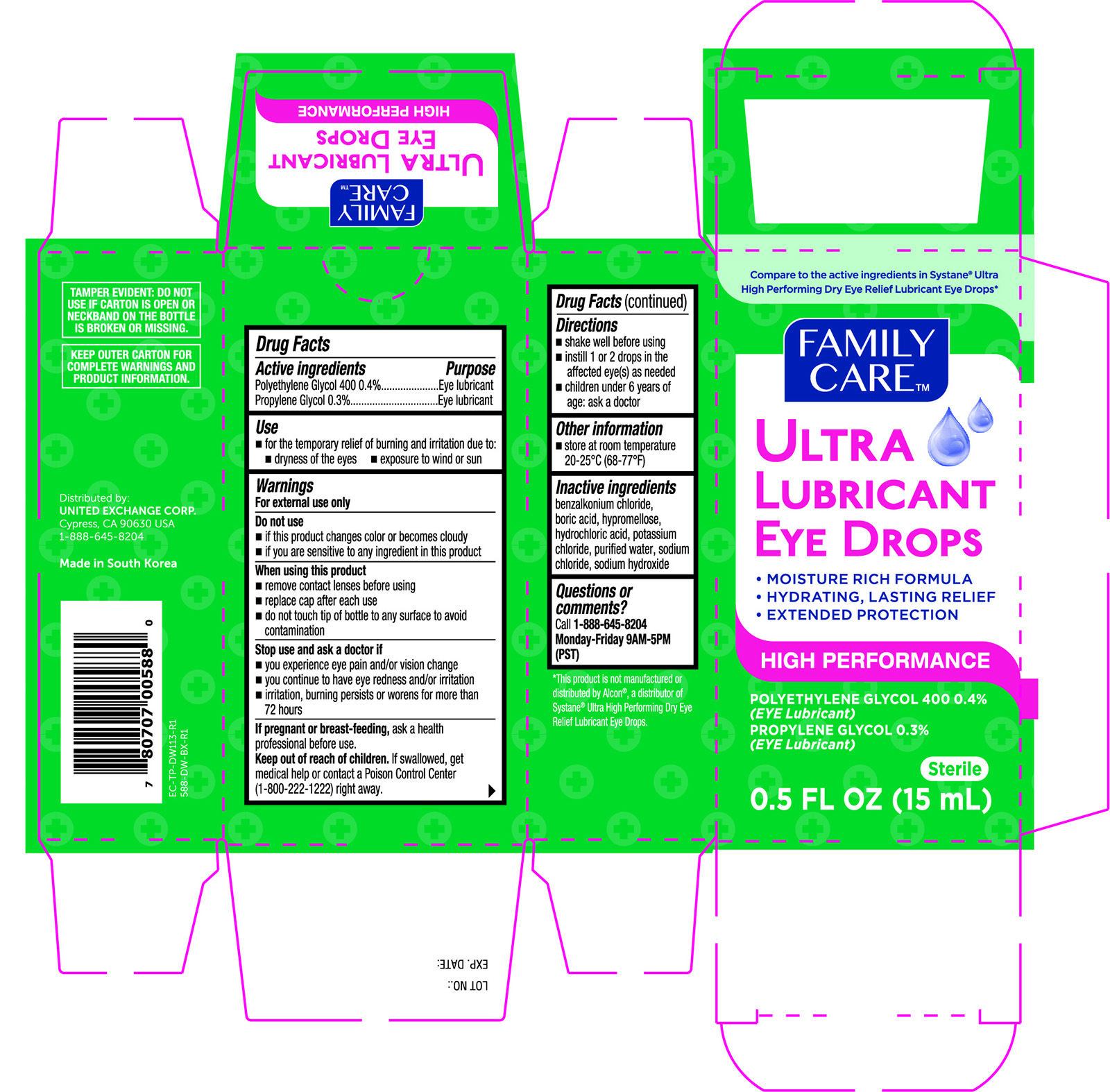 Pill image for Family Care Ultra Lubricant Eye Drops 588 (nbe Systane Ultra)