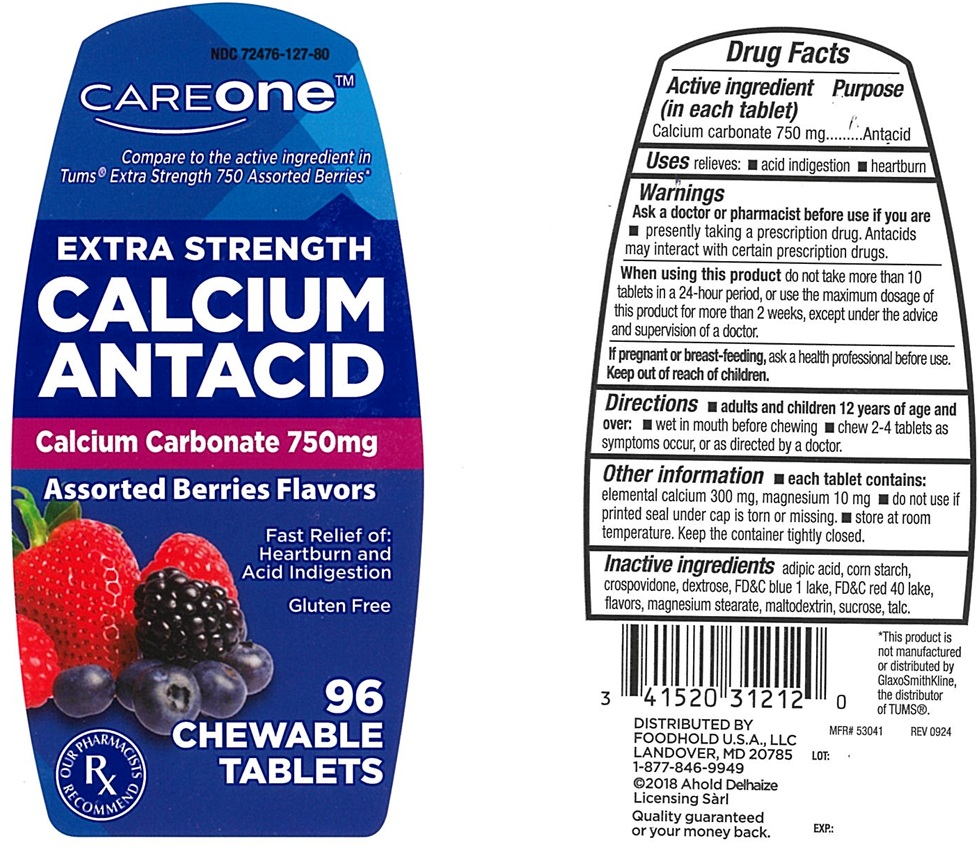 Pill image for Extra Strength Antacid Assorted Berry Chewable Tablets 