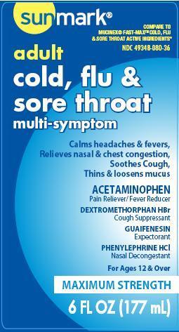 Pill image for Adult Cold, Flu And Sore Throat Multi-symptom