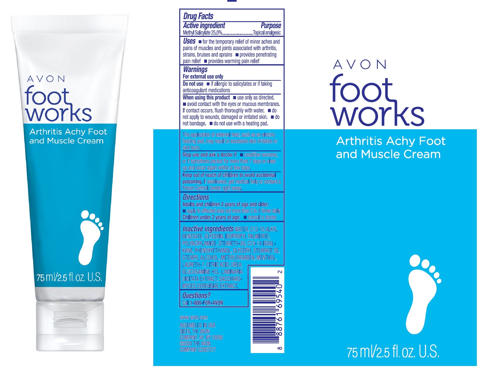 Pill image for Avon Footworks Arthritis Achy Foot And Muscle Cream