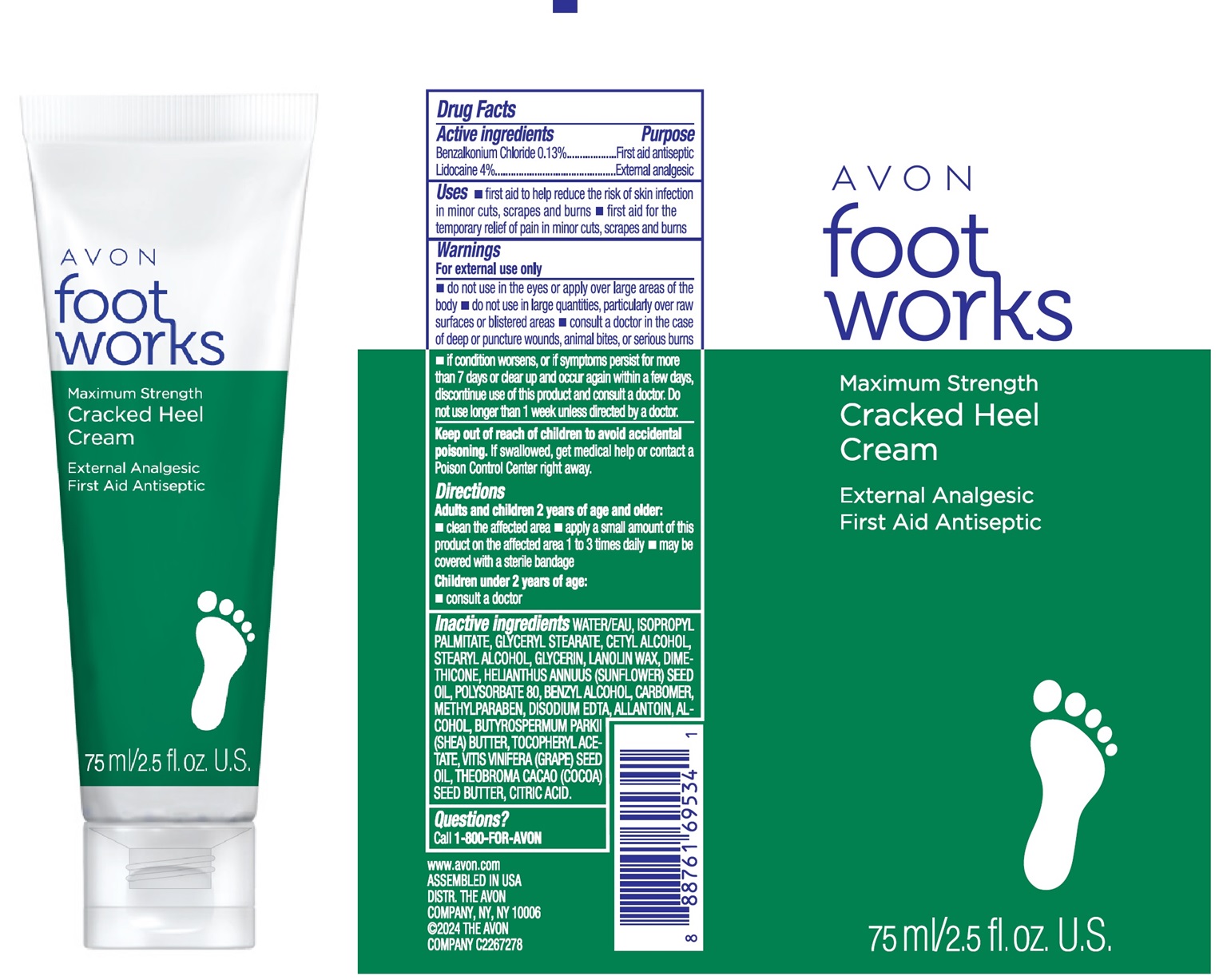 Pill image for Avon Footworks Maximum Strength Cracked Heel Cream