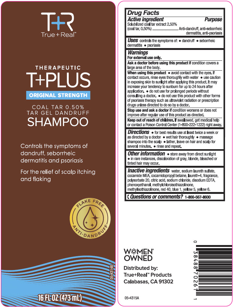 Pill image for True+real Therapeutic T+plus Original Strength Tar Gel Dandruff Shampoo