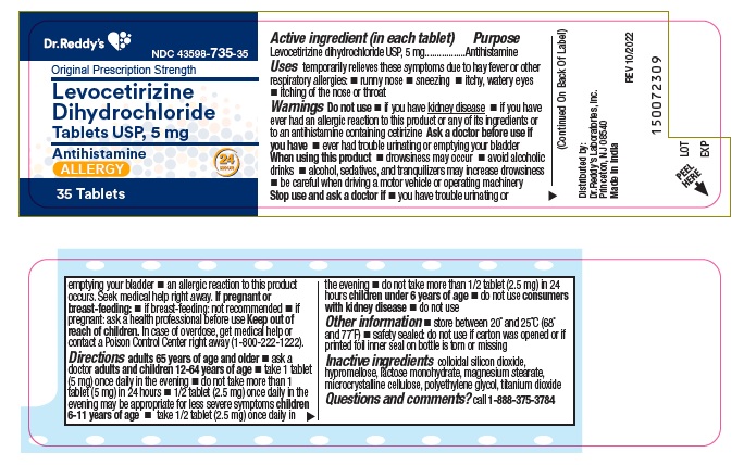 Pill image for Levocetirzine Dihydrochloride Tablets Usp, 5 Mg