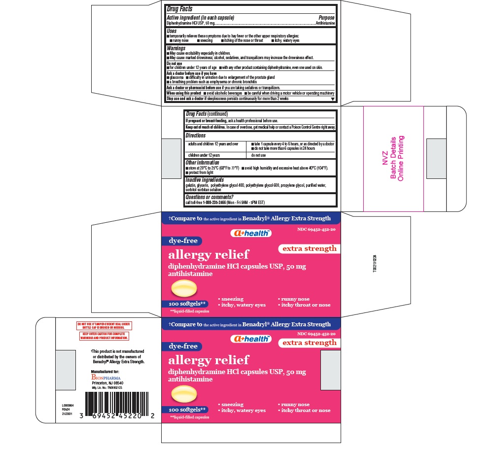 Pill image for Diphenhydramine Hcl 50mg, A+ Health, Allergy Relief