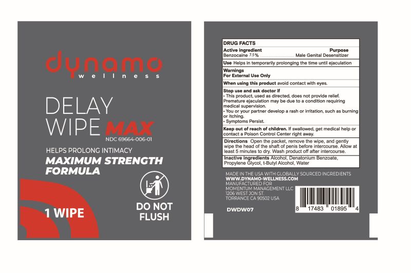 Pill image for Dynamo Wellness Delay Max Wipe