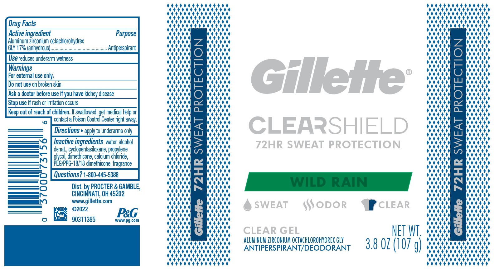 Pill image for Gillette Clearshield Wild Rain Clear
