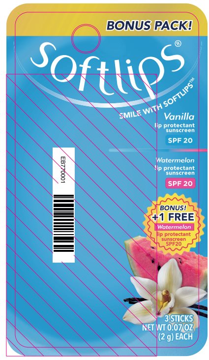 Pill image for Drug Facts - Softlips Vanilla Watermelon Blister Pack