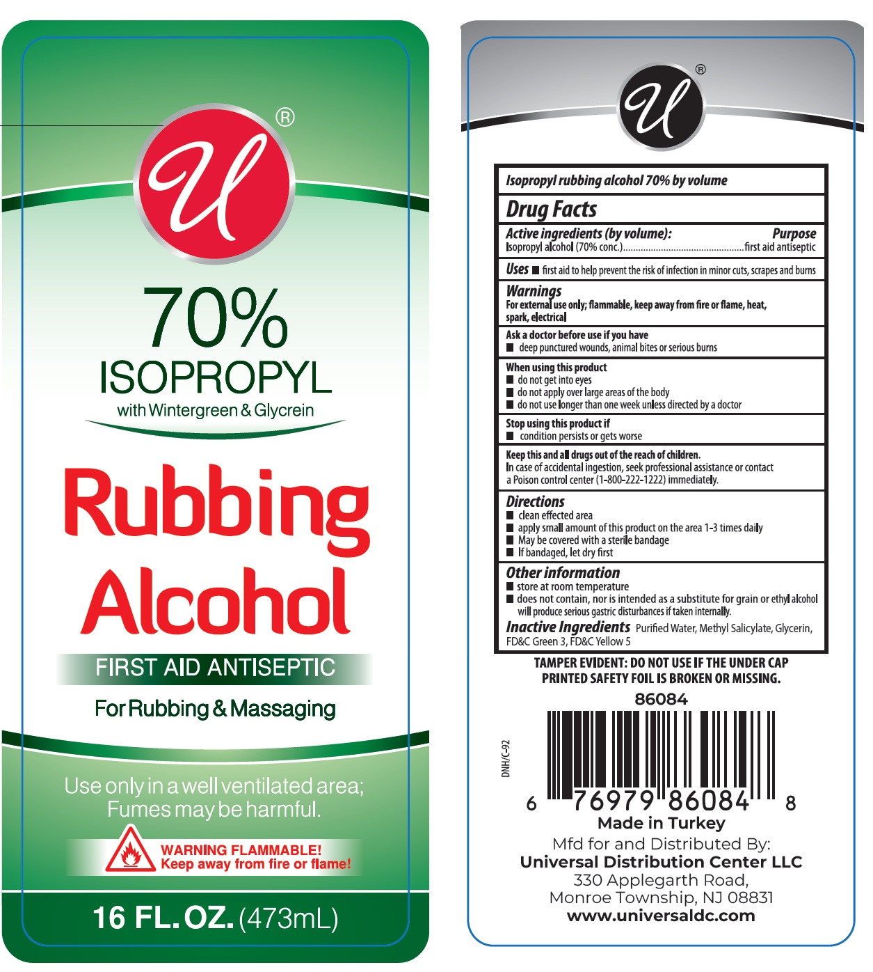 Pill image for 70% Isopropyl Rubbing Alcohol With Wintergreen & Glycerin