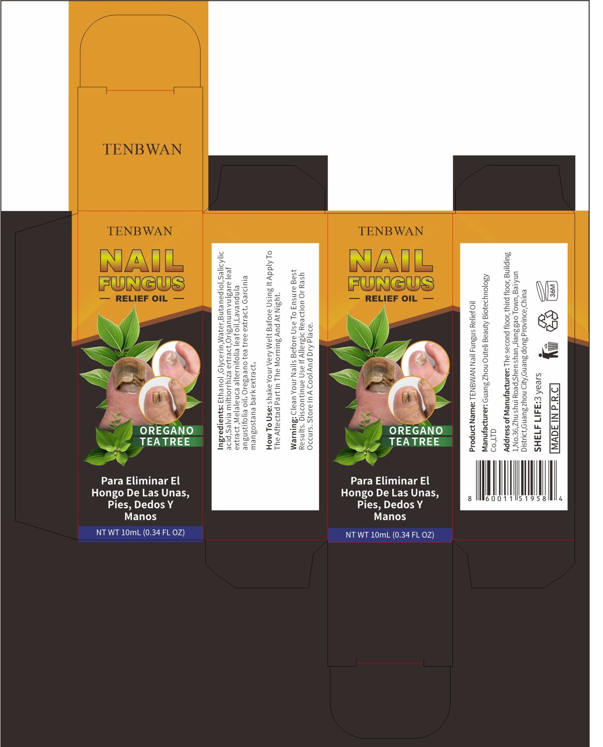 Pill image for Tenbwan Nail Fungus Relief Oil