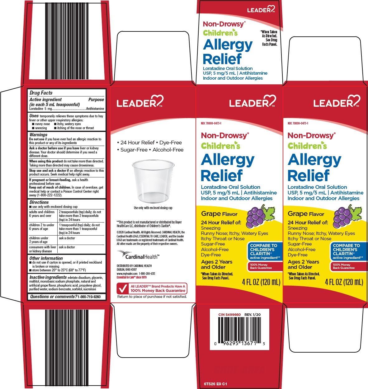 Pill image for Cardinal Health Children’s Allergy Relief Drug Facts