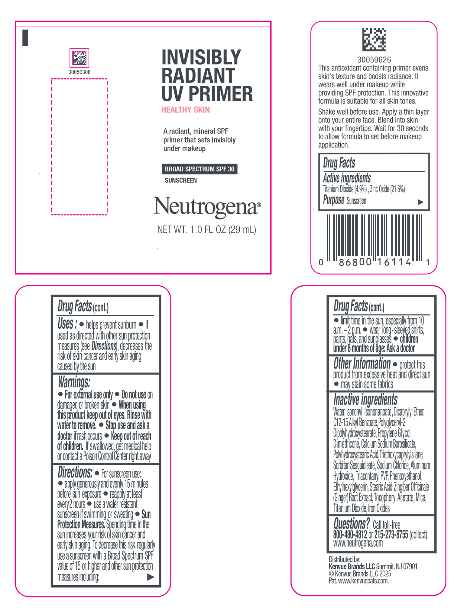 Pill image for Neutrogena Healthy Skin Invisibly Radiant Uv Primer Spf 30