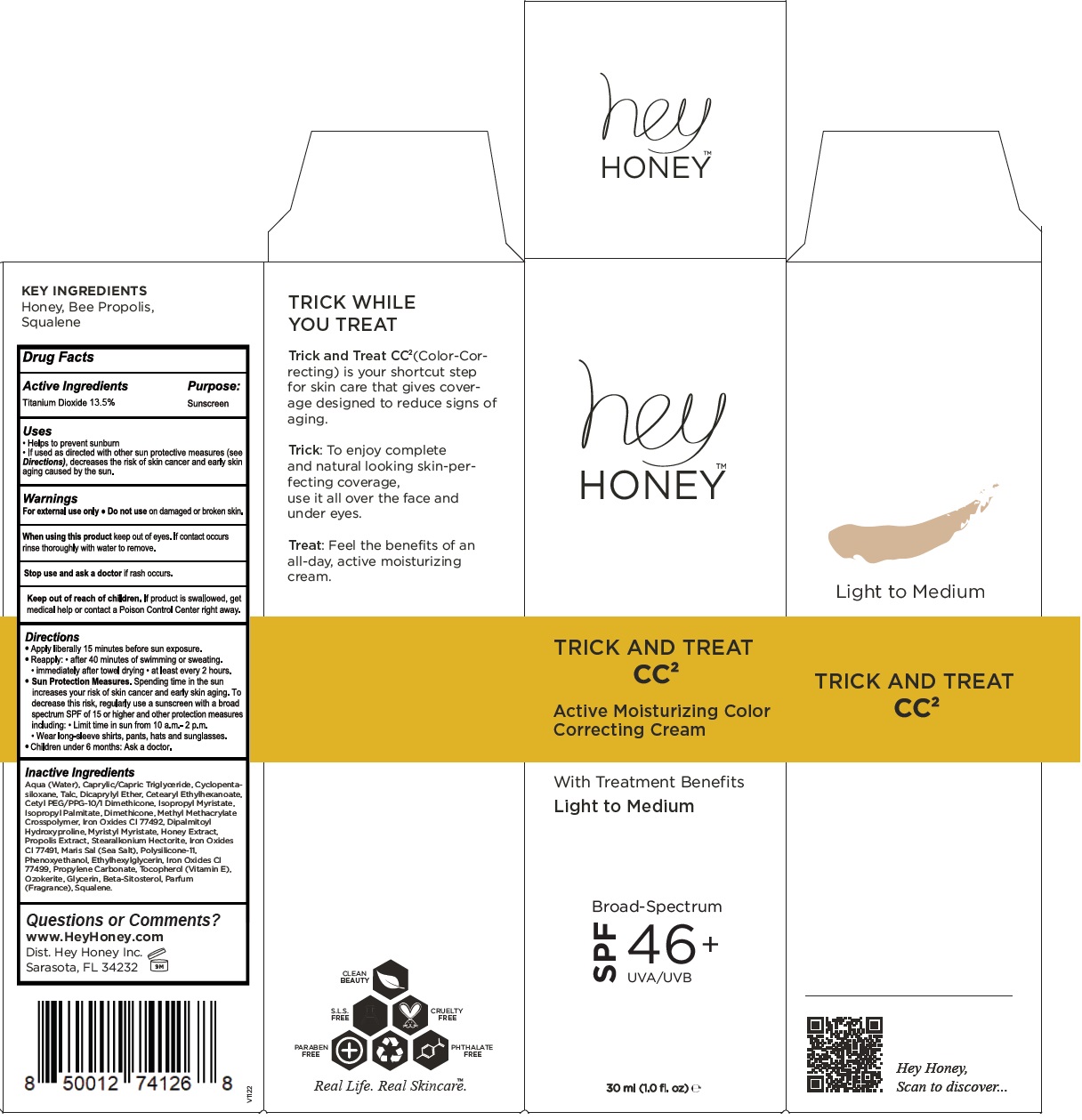 Pill image for Hey Honey™ Trick And Treat Cc² Active Moisturizing Color Correcting Cream  