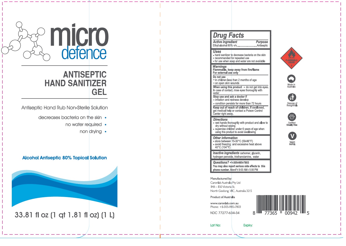 Pill image for Micro Defence Antiseptic Hand Sanitizer Gel