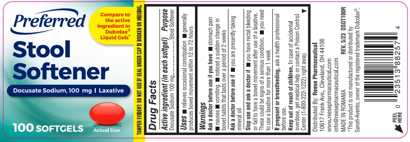 Pill image for Docusate Sodium 100 Mg............... Stool Softener