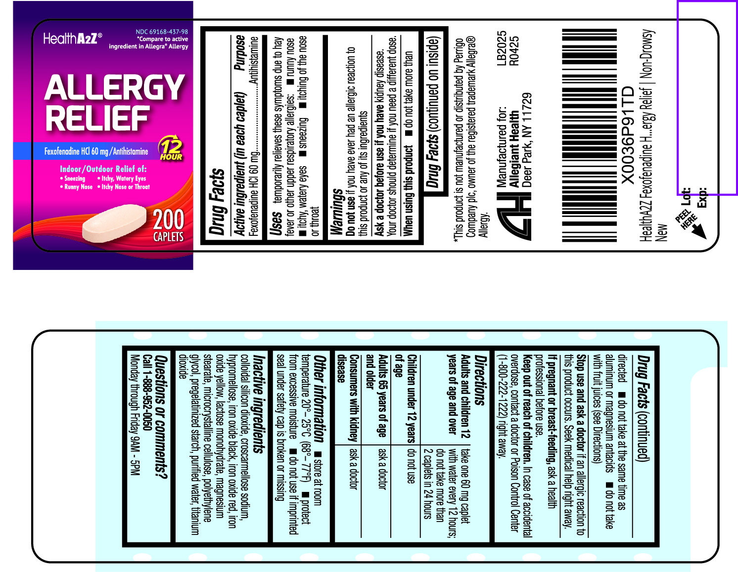 Pill image for 437 - Allergy Relief