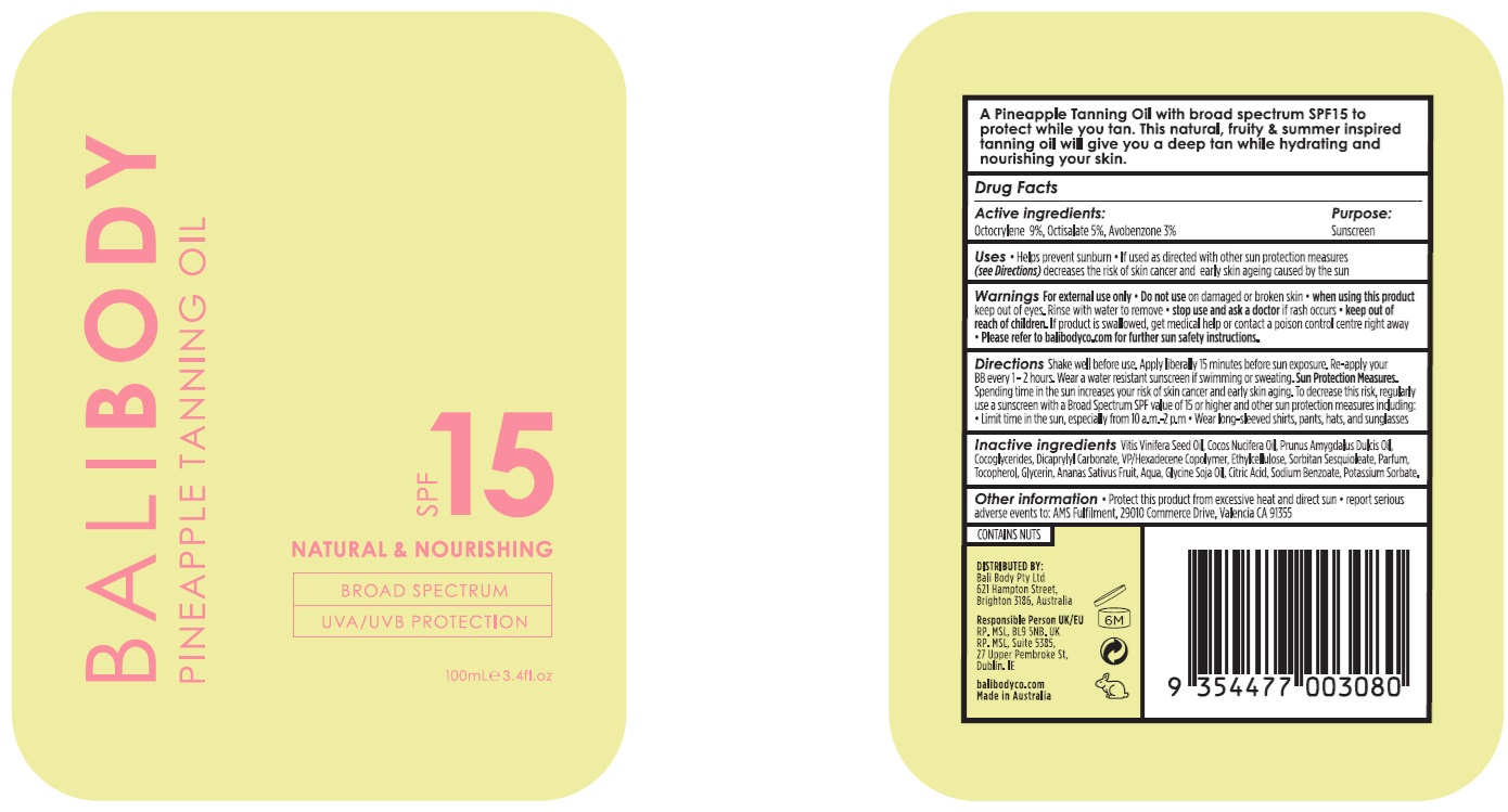 Pill image for Bali Body Pineapple Tanning Oil Spf15