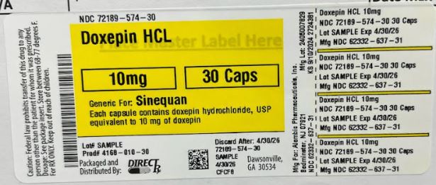 Pill image for Doxepin Hcl