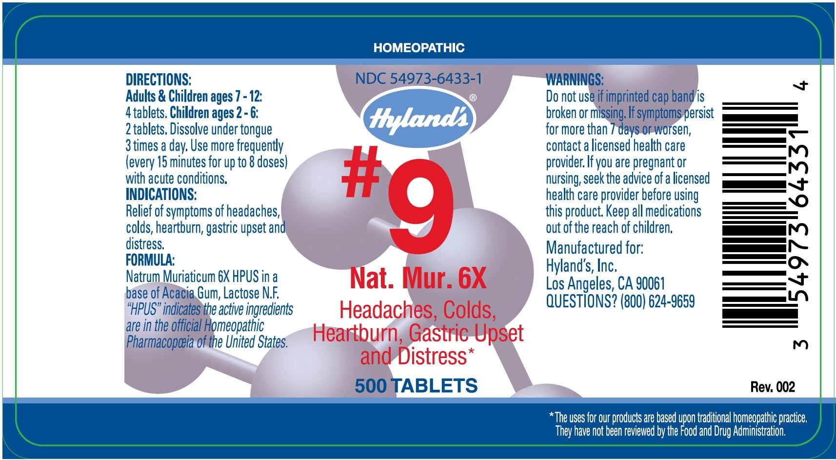 Pill image for #9 Natrum Muriaticum 6x