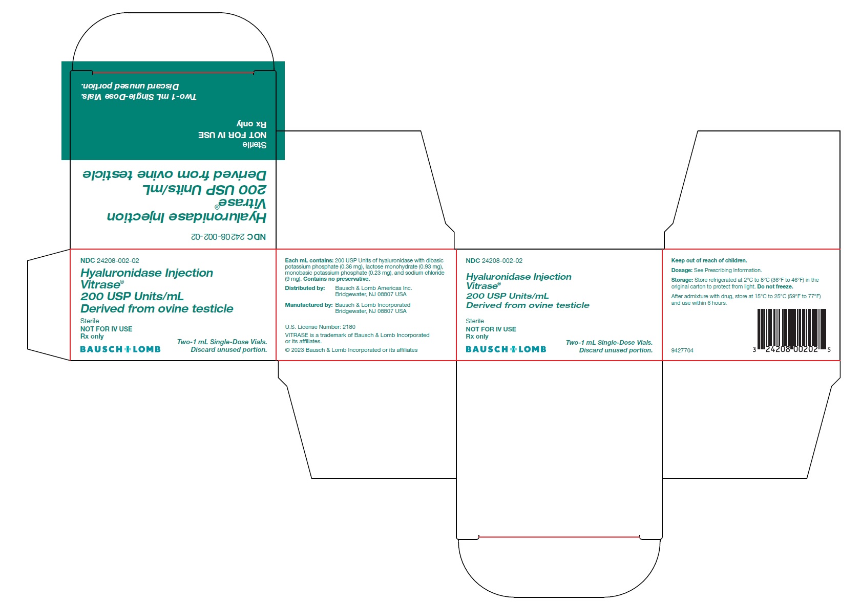 Pill image for These Highlights Do Not Include All The Information Needed To Use Vitrase Safely And Effectively. See Full Prescribing Information For Vitrase.